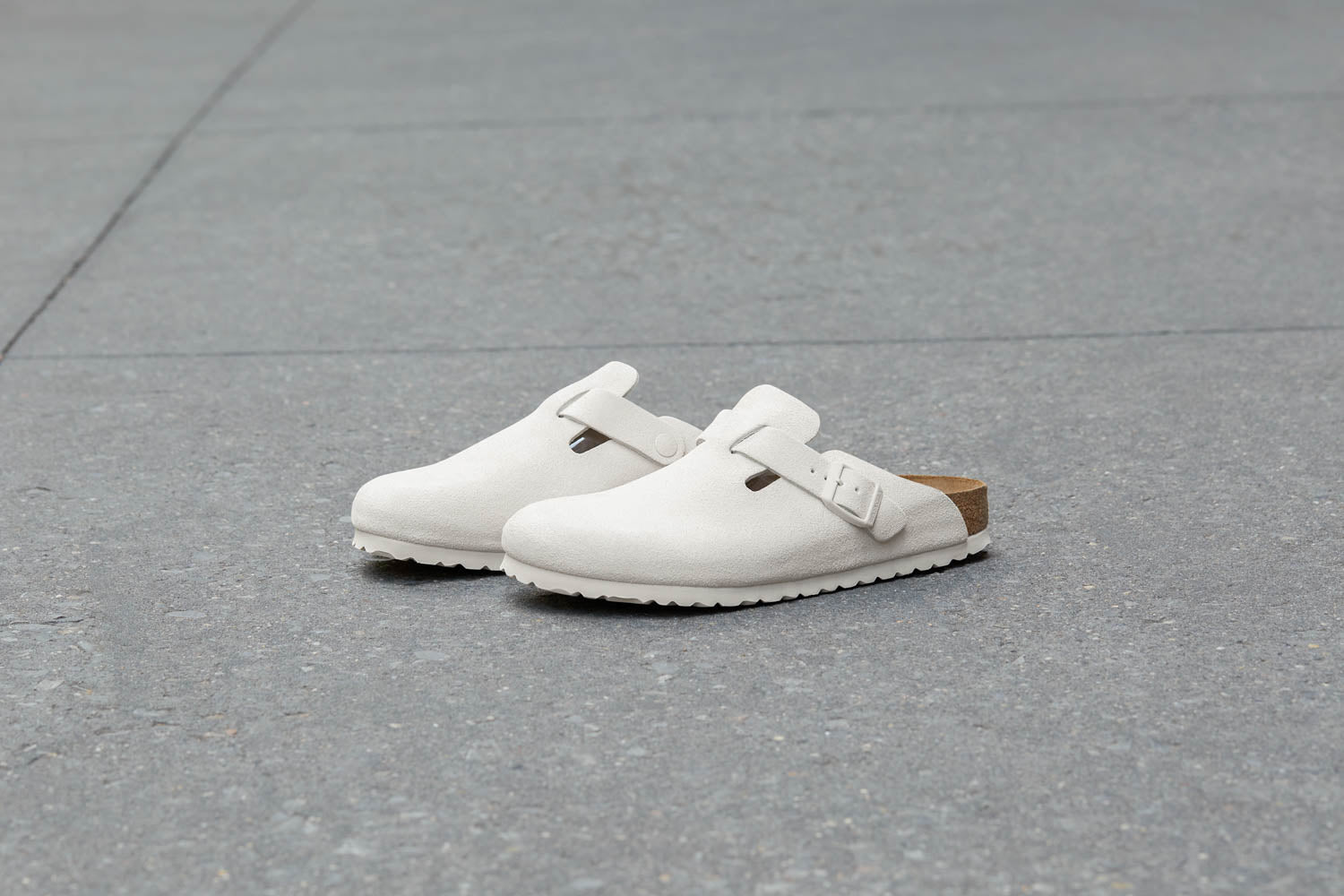 Birkenstock Boston Antique White