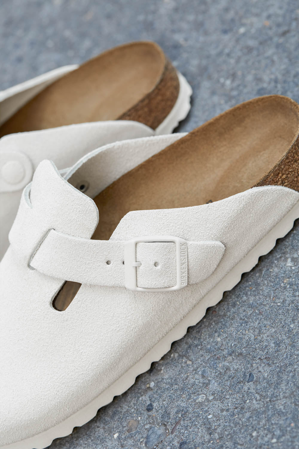 Birkenstock Boston Antique White