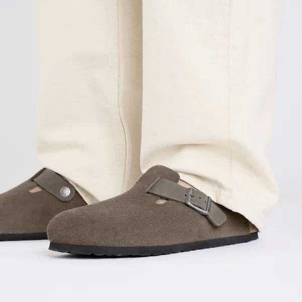 Birkenstock Boston Concrete Gray