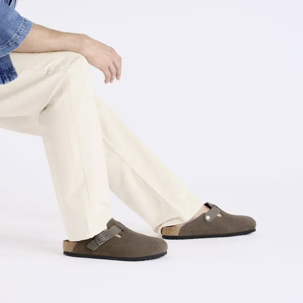 Birkenstock Boston Concrete Gray