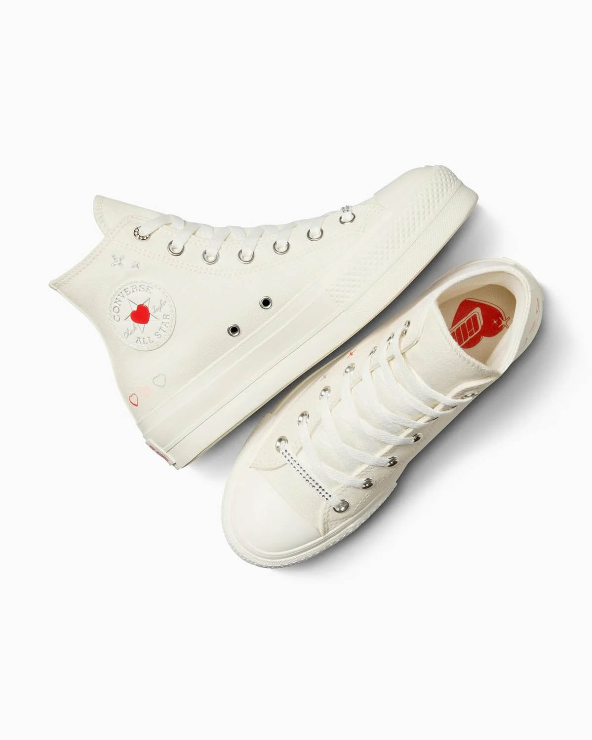 Converse Chuck Taylor All Star Lift Platform Y2K Heart