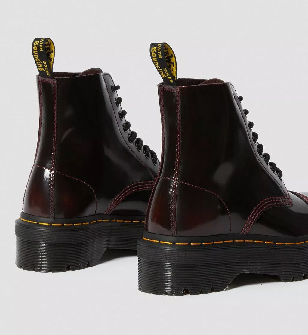 Dr. Martens Boot Platform Sinclair CHERRY RED ARCADIA