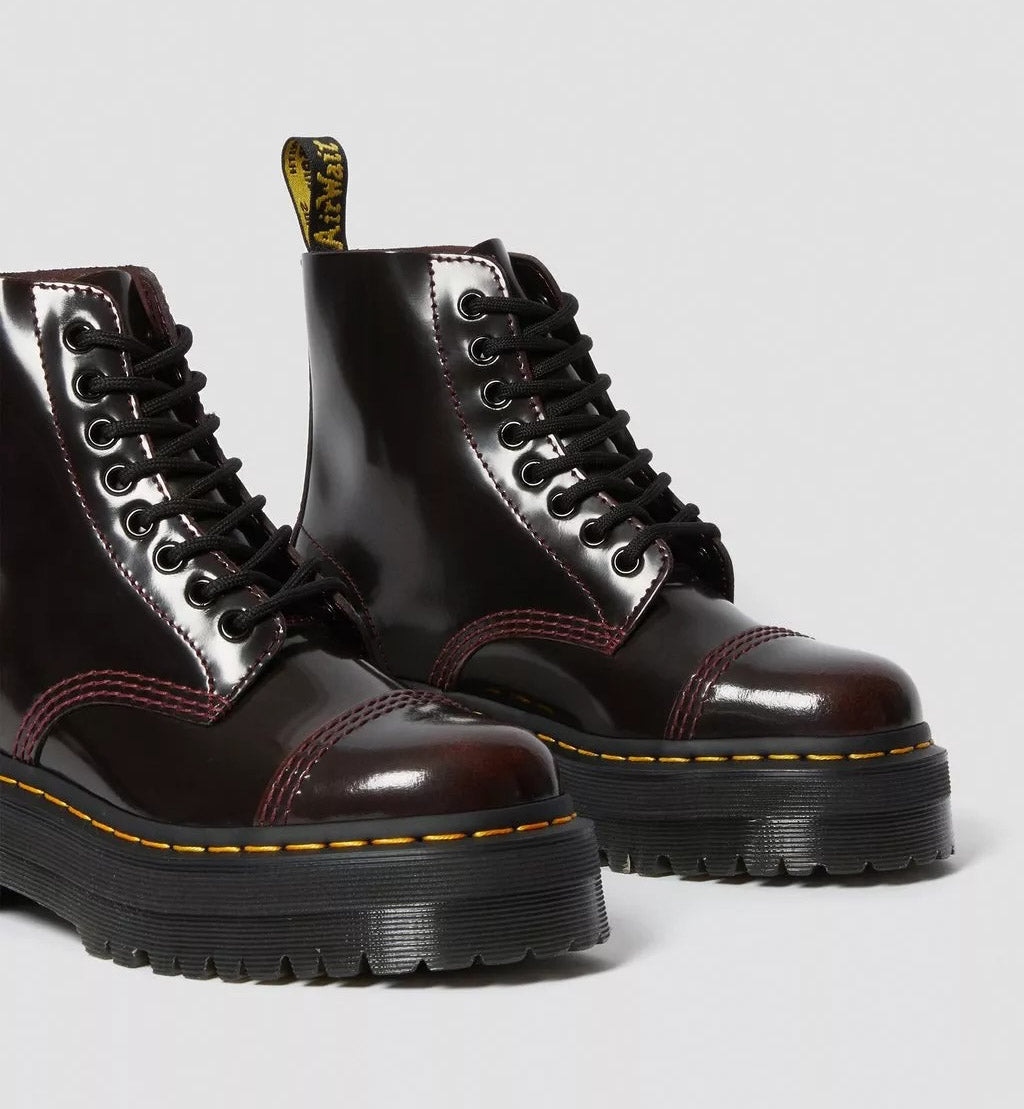 Dr. Martens Boot Platform Sinclair CHERRY RED ARCADIA