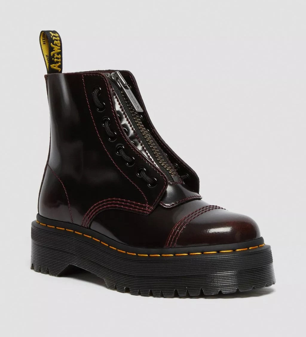 Dr. Martens Boot Platform Sinclair CHERRY RED ARCADIA