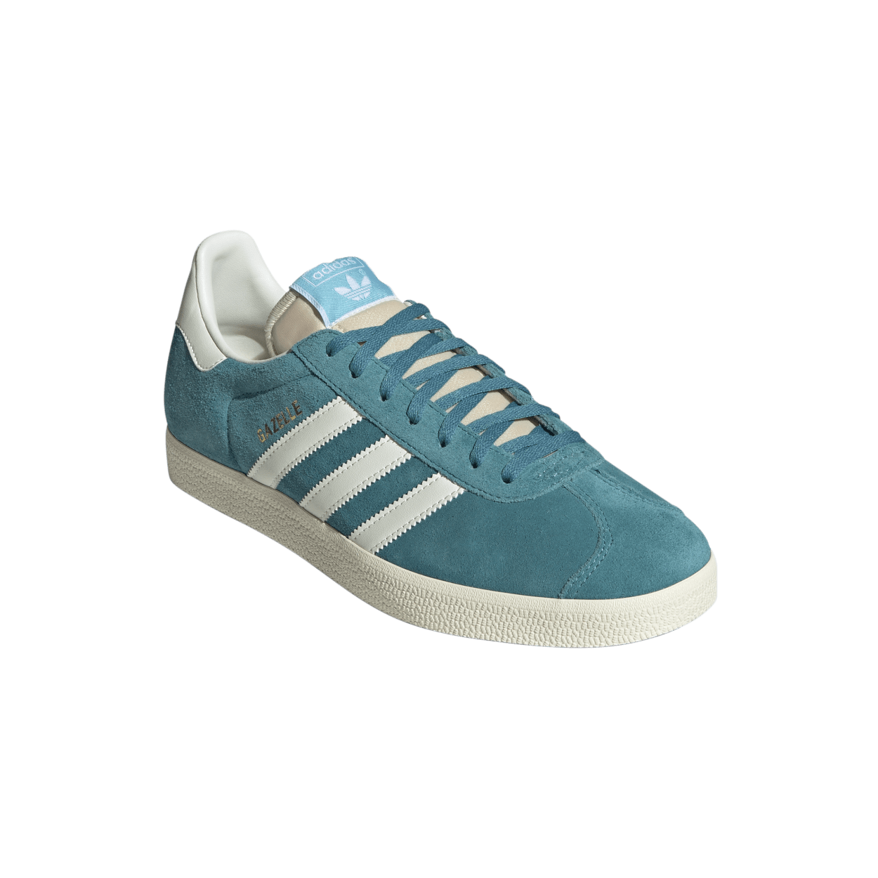 Adidas gazelle bleu daim hot sale