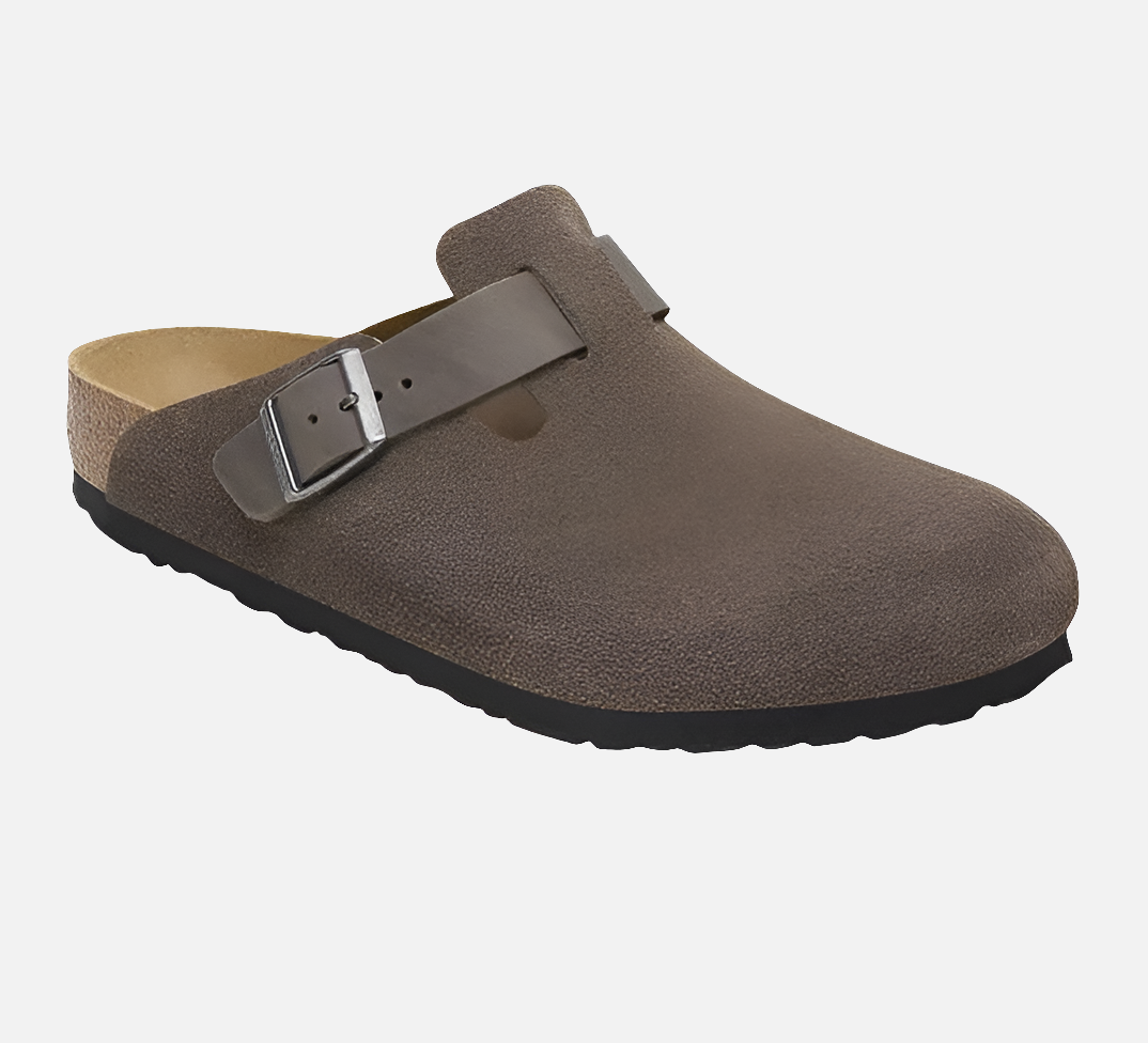 Birkenstock Boston Concrete Gray