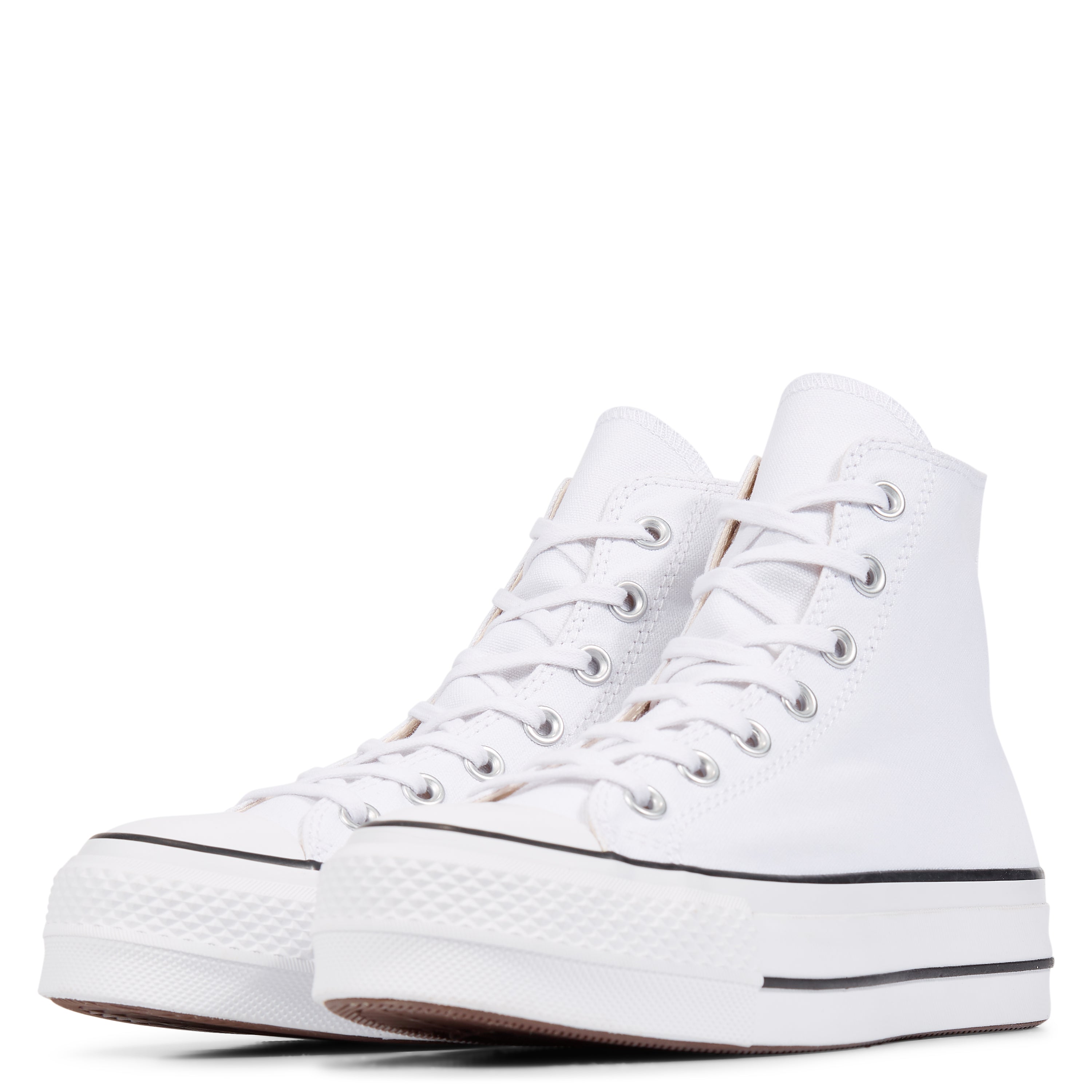 Converse Chuck Taylor All Star Platform Hi blanc, Sneakers Femme, Converse