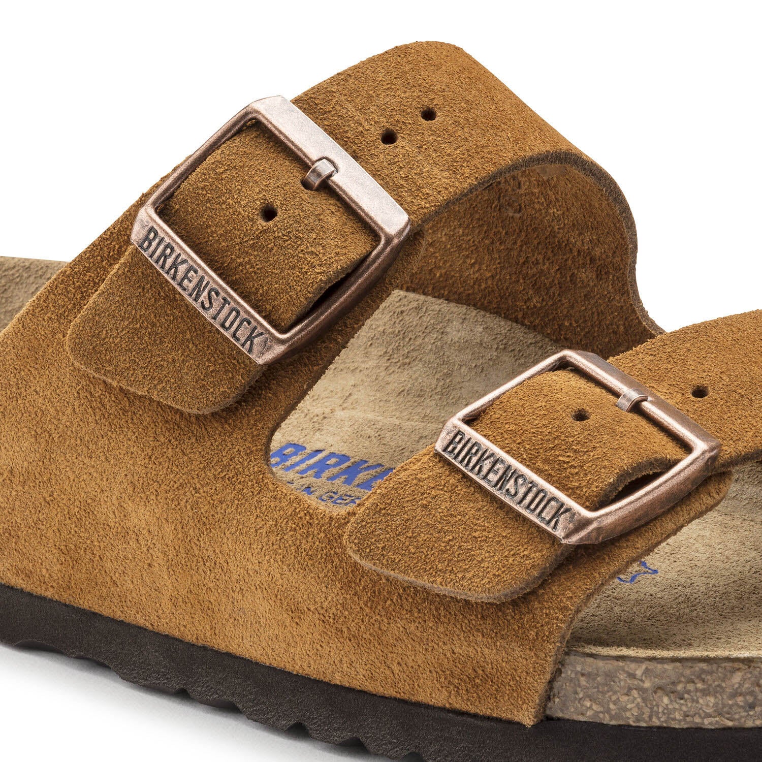 Birkenstock Arizona Suede MINK, Sandales Femme, Birkenstock