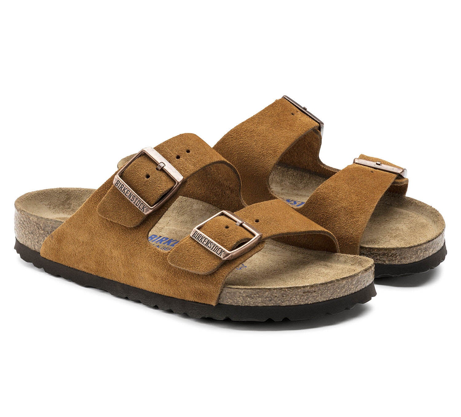 Birkenstock Arizona Suede MINK, Sandales Femme, Birkenstock
