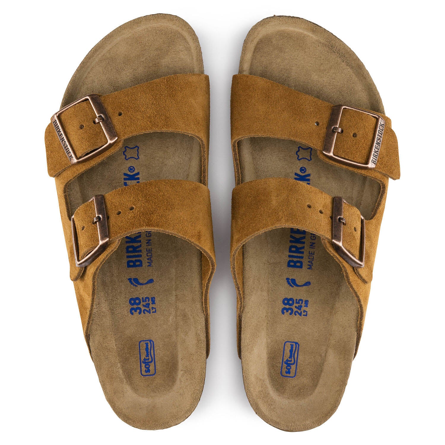 Birkenstock Arizona Suede MINK, Sandales Femme, Birkenstock