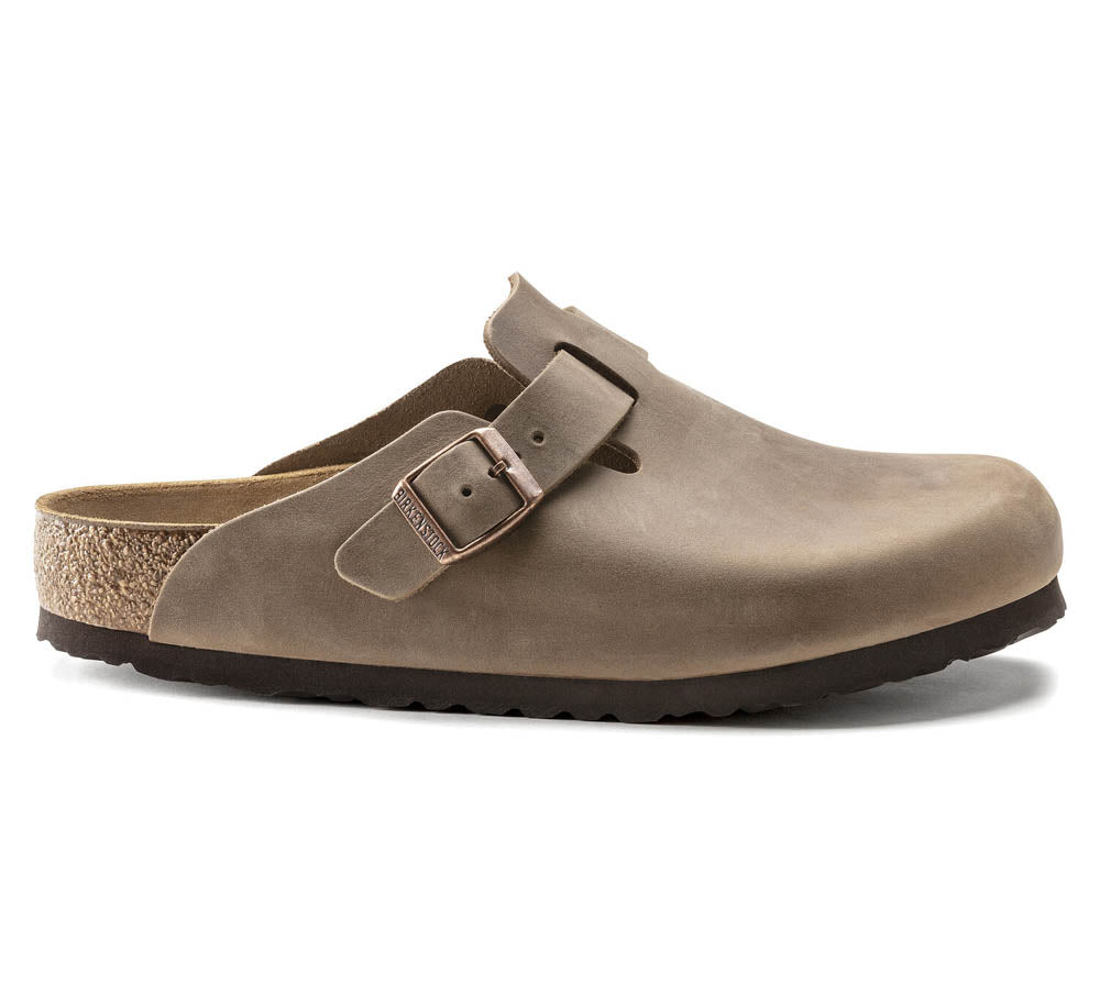 Birkenstock Boston Tabacco Brown, Sandales Femme, Birkenstock
