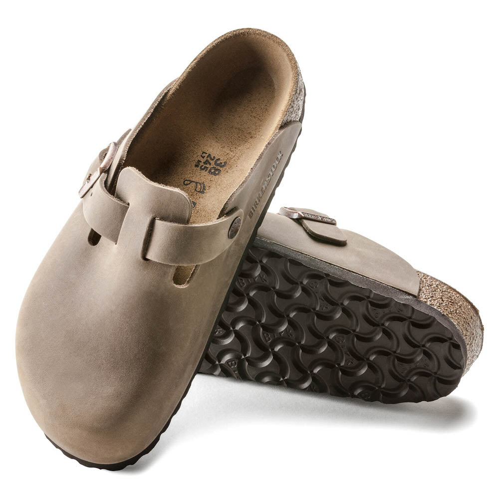 Birkenstock Boston Tabacco Brown, Sandales Femme, Birkenstock