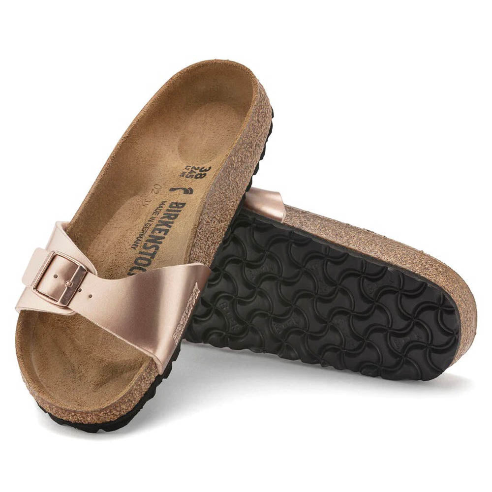 Birkenstock Madrid Metallic Copper, Sandales Femme, Birkenstock