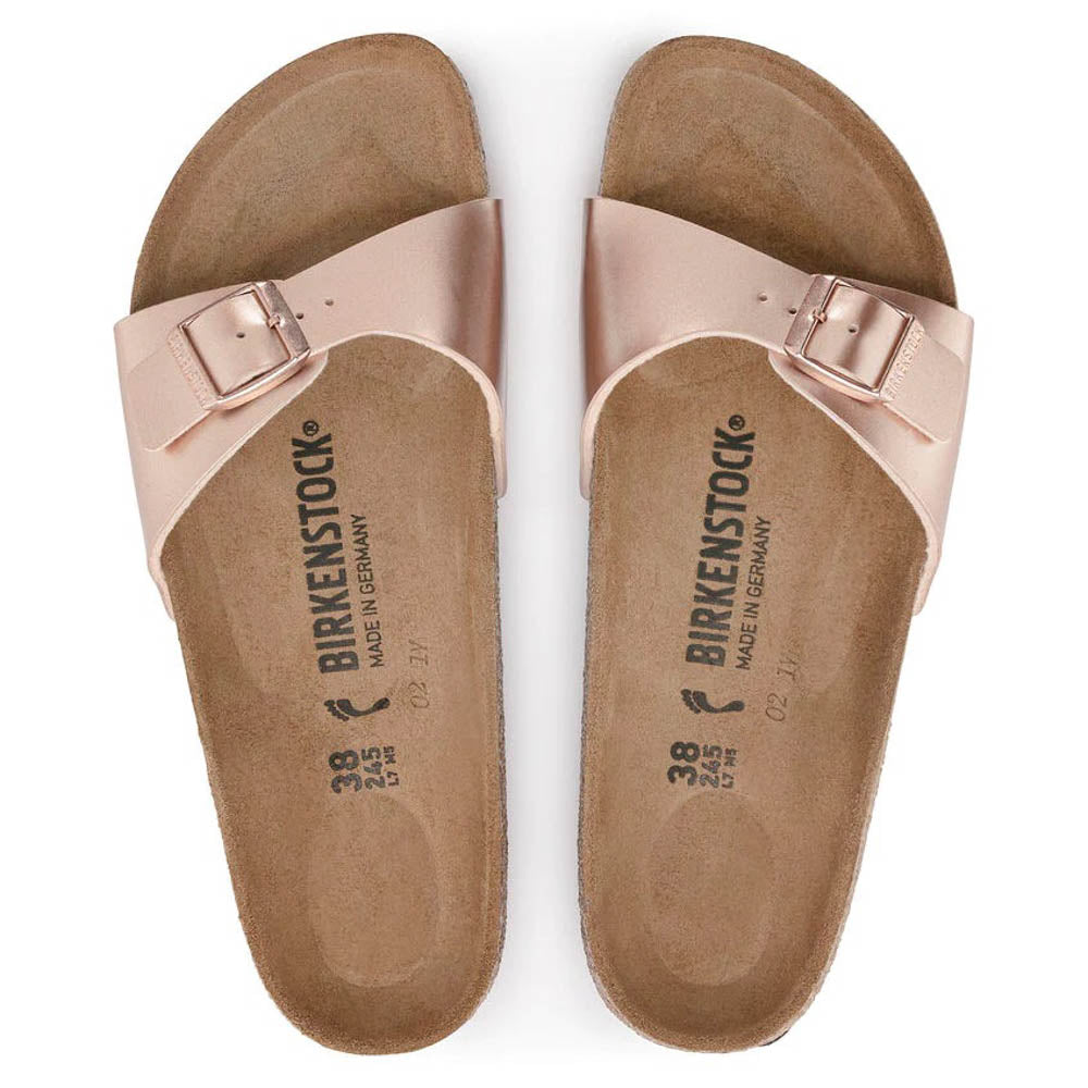 Birkenstock Madrid Metallic Copper, Sandales Femme, Birkenstock