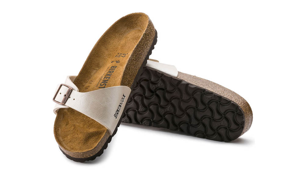 Birkenstock Madrid Graceful Pearl White, Sandales Femme, Birkenstock