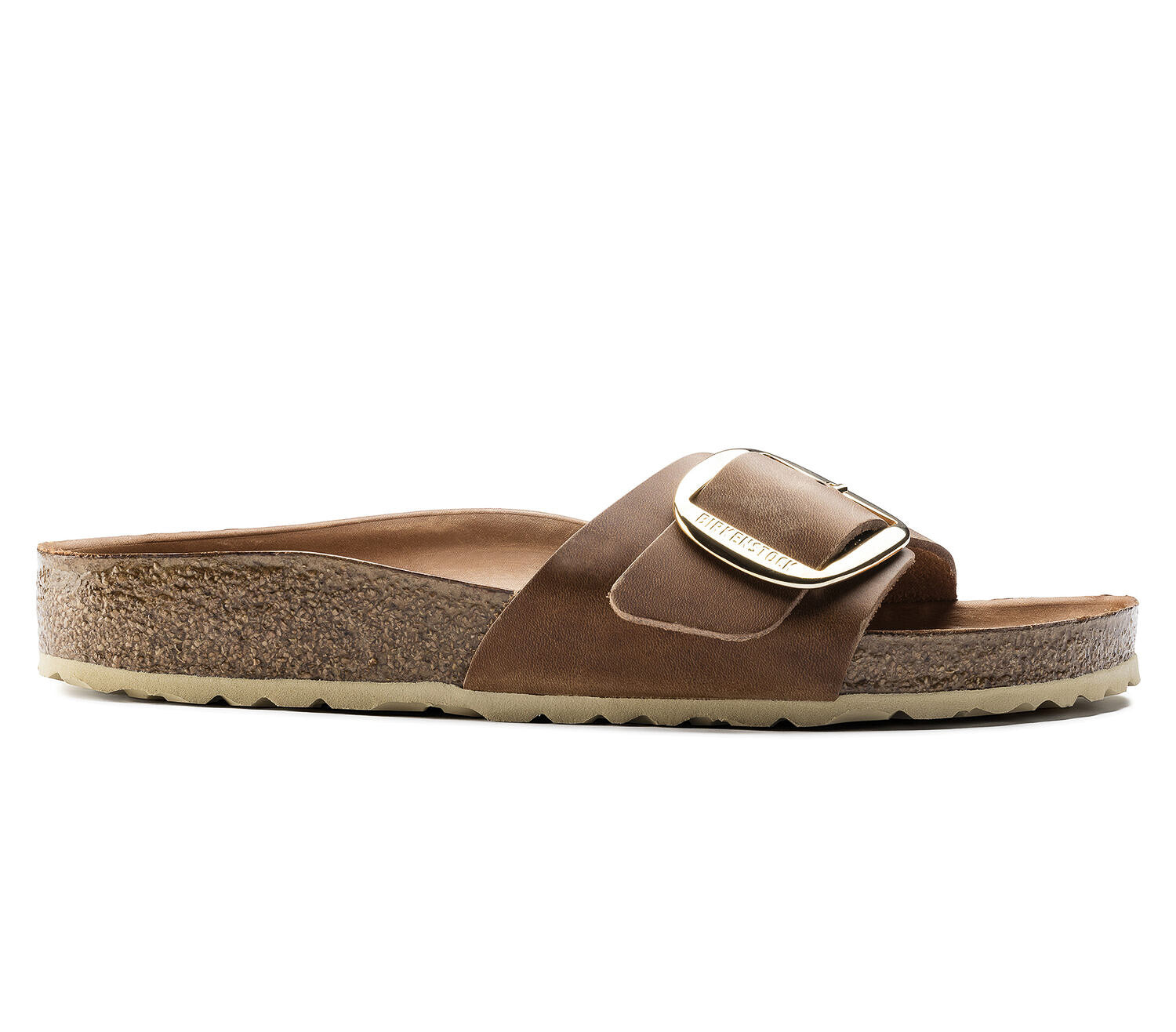 Birkenstock Madrid Big Buckle Cognac, Sandales Femme, Birkenstock