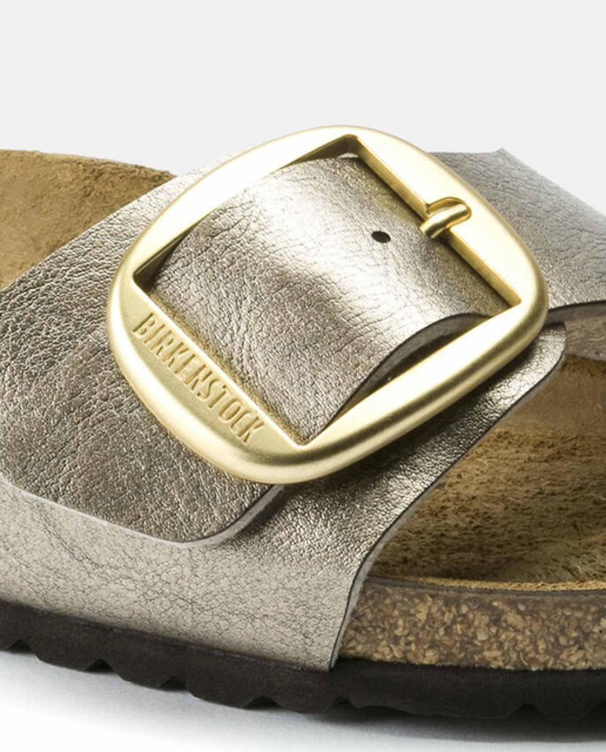 Birkenstock Madrid Big Buckle Graceful Taupe, Sandales Femme, Birkenstock