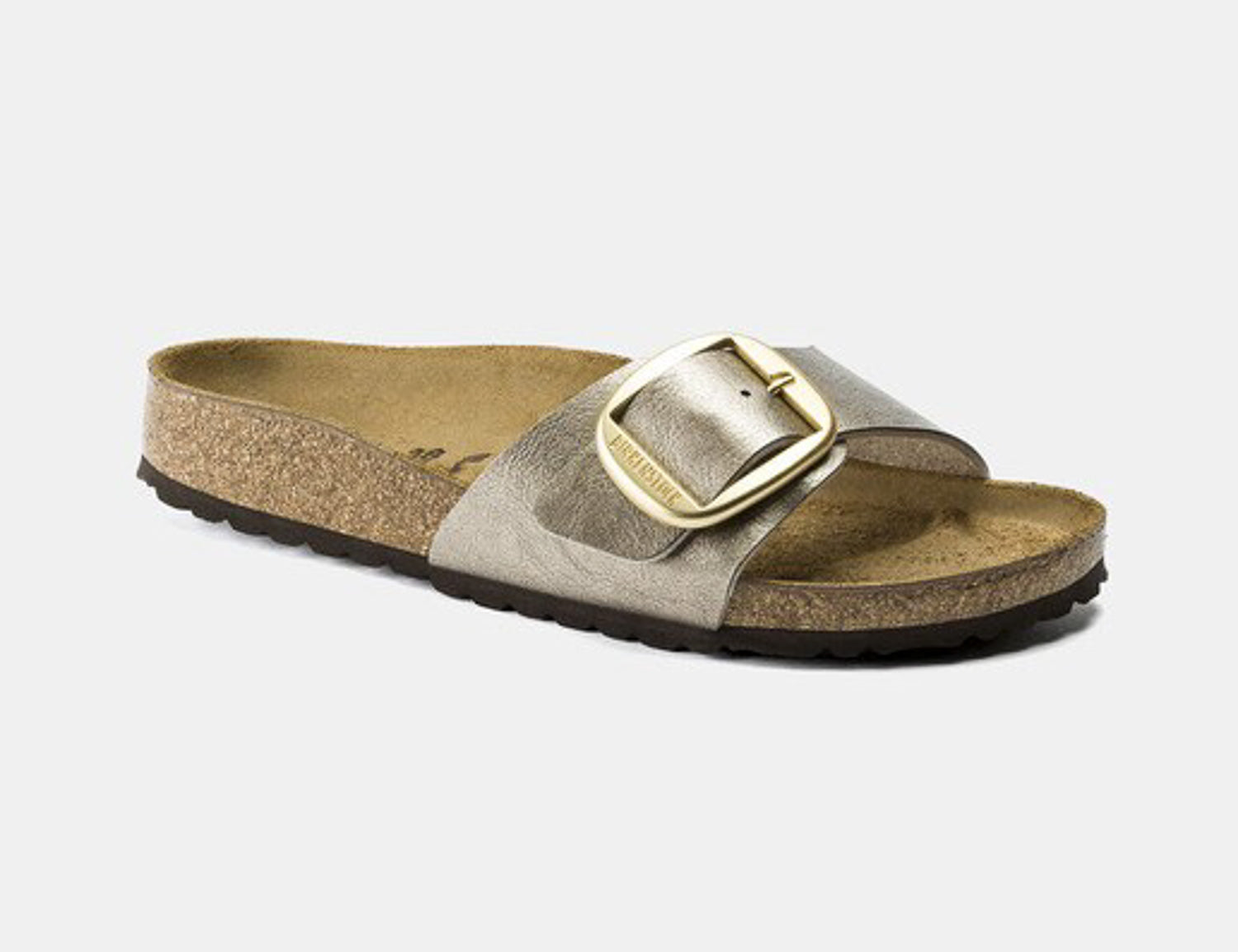 Birkenstock Madrid Big Buckle Graceful Taupe, Sandales Femme, Birkenstock
