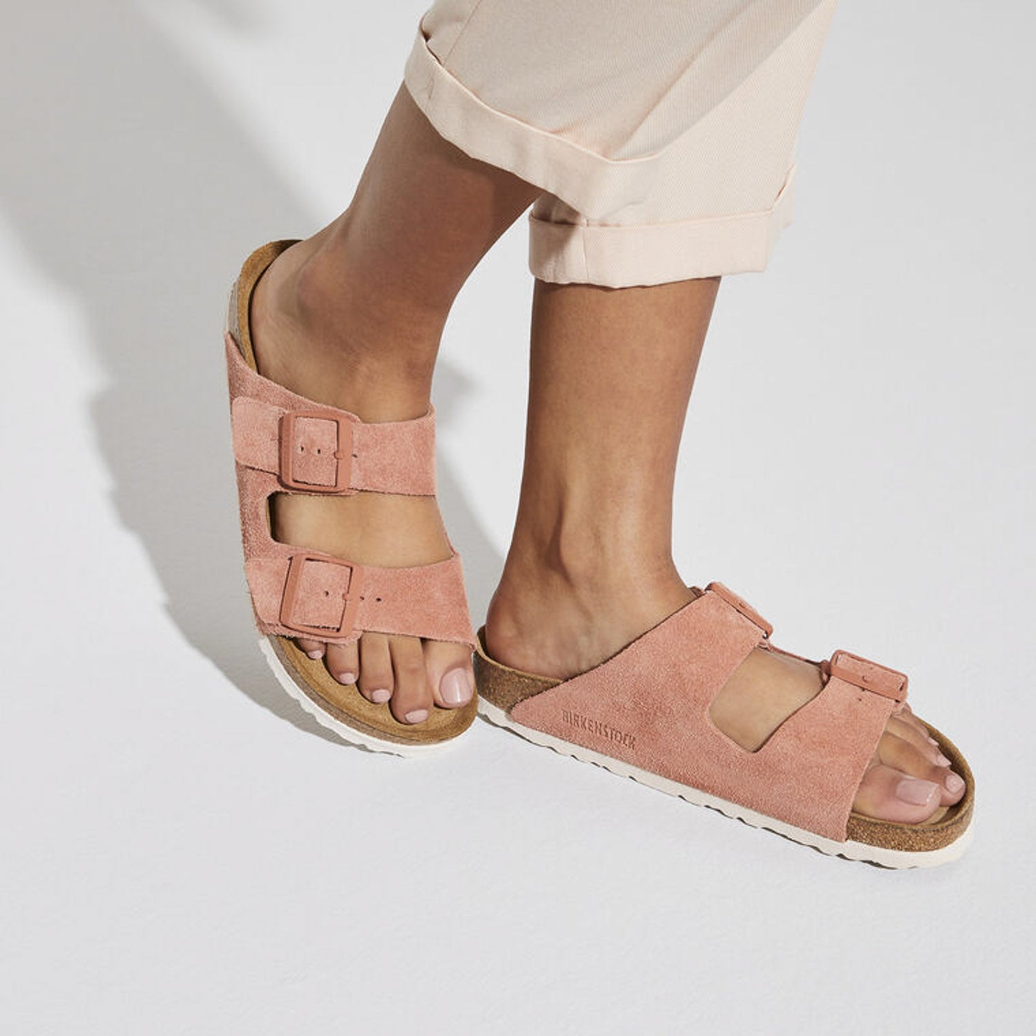 Birkenstock Arizona Suede, Sandales Femme, Birkenstock