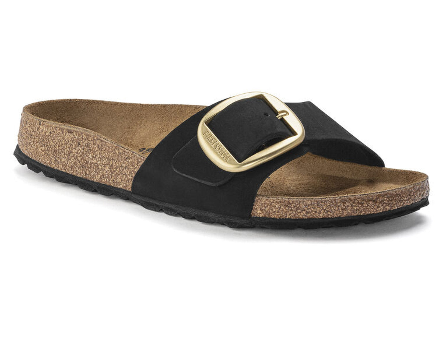 Birkenstock Madrid Big Buckle Noir, Sandales Femme, Birkenstock