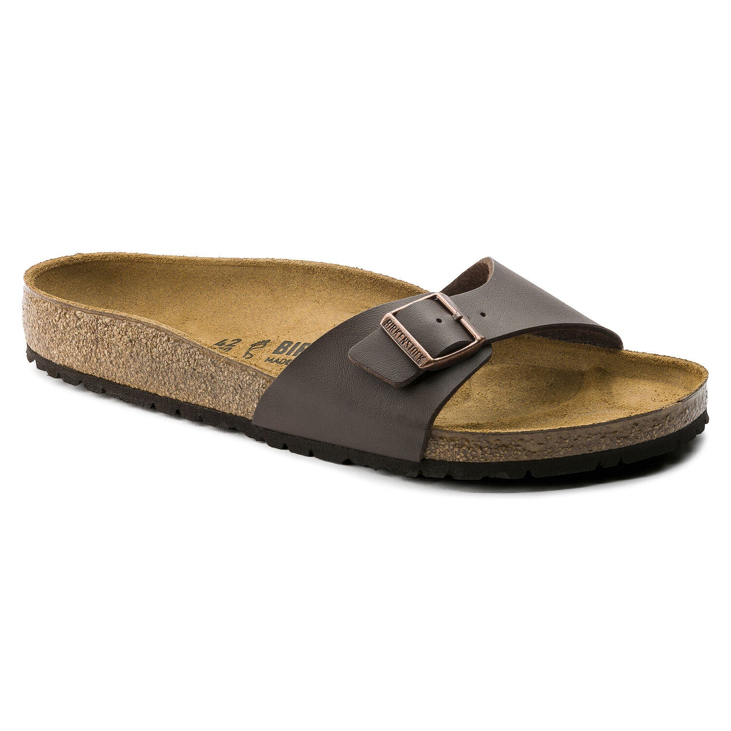 Birkenstock Madrid Dark Brown, Sandales Femme, Birkenstock