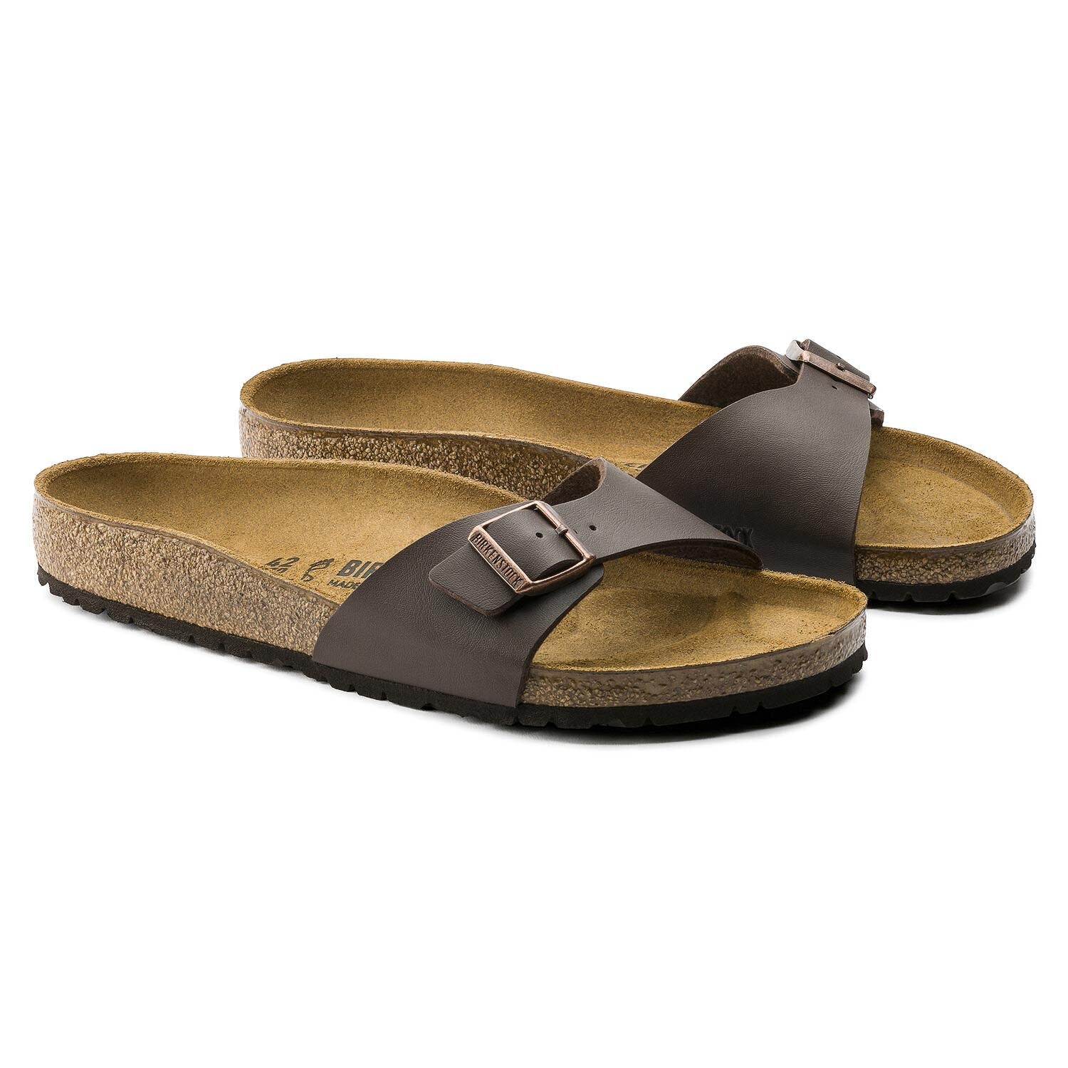 Birkenstock Madrid Dark Brown, Sandales Femme, Birkenstock