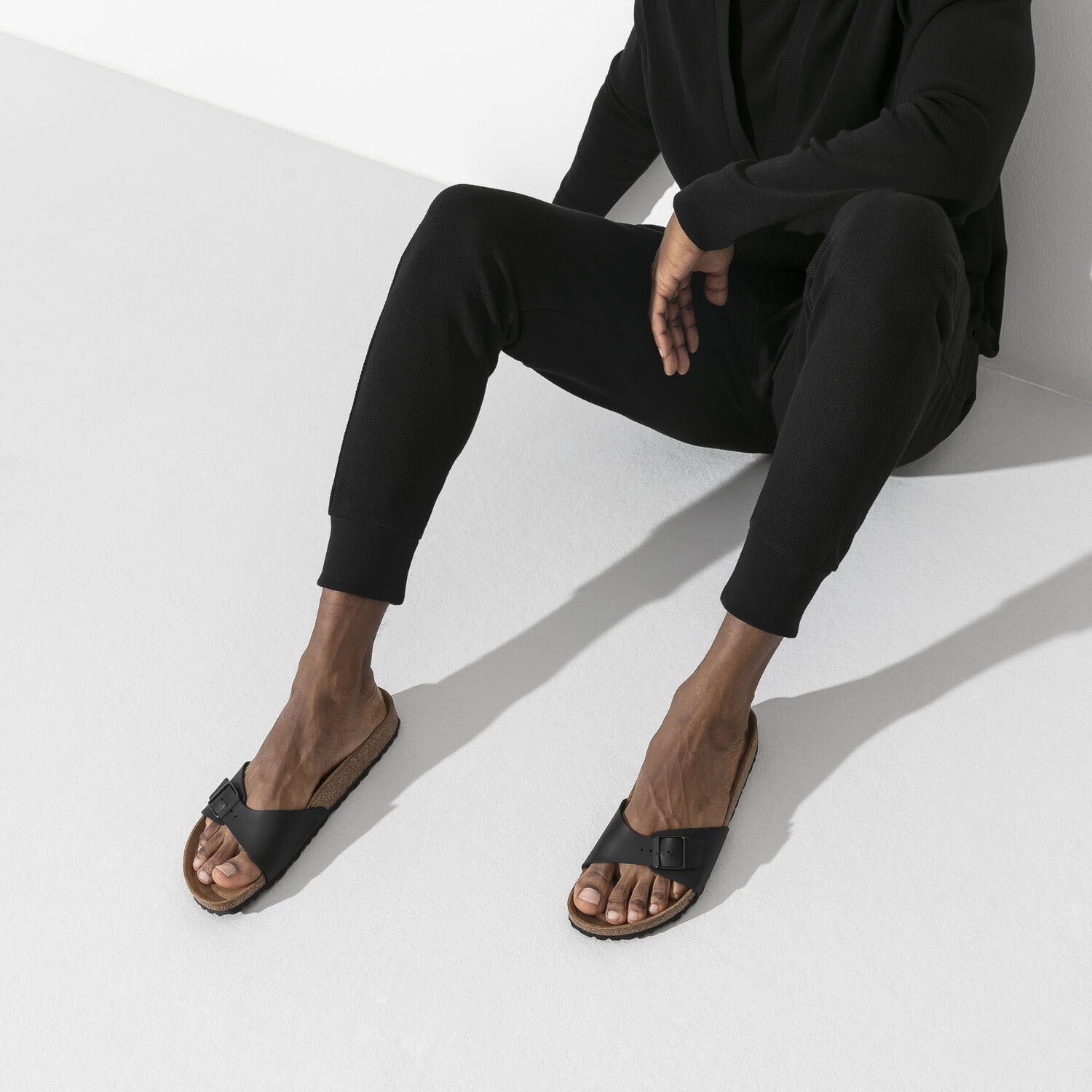 Birkenstock Madrid Noir, Sandales Femme, Birkenstock