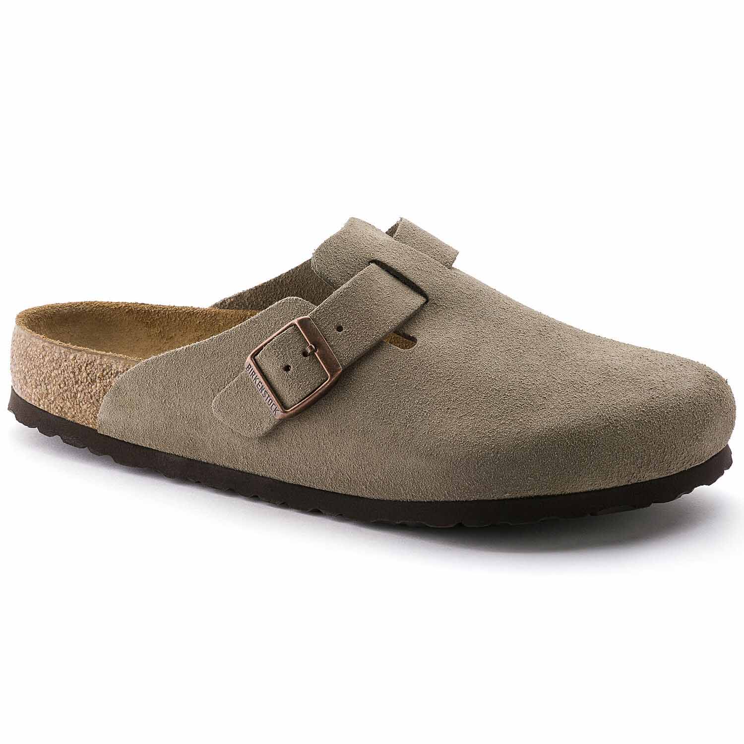 Birkenstock Boston Taupe, Sandales Femme, Birkenstock
