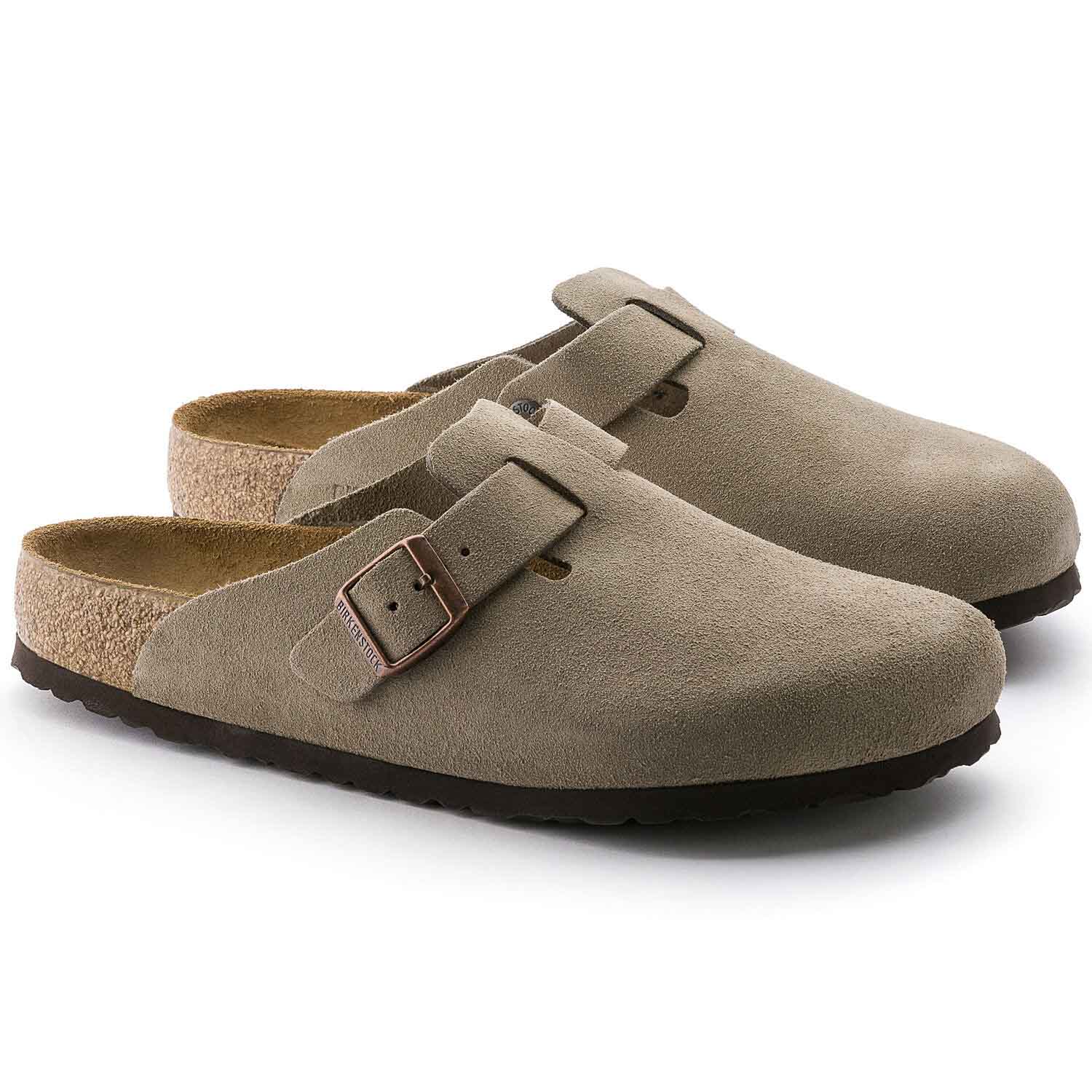 Birkenstock Boston Taupe, Sandales Femme, Birkenstock