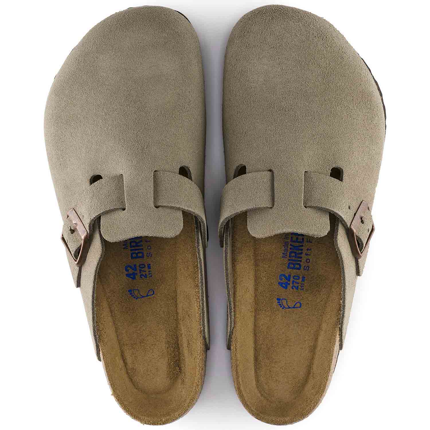 Birkenstock Boston Taupe, Sandales Homme, Birkenstock