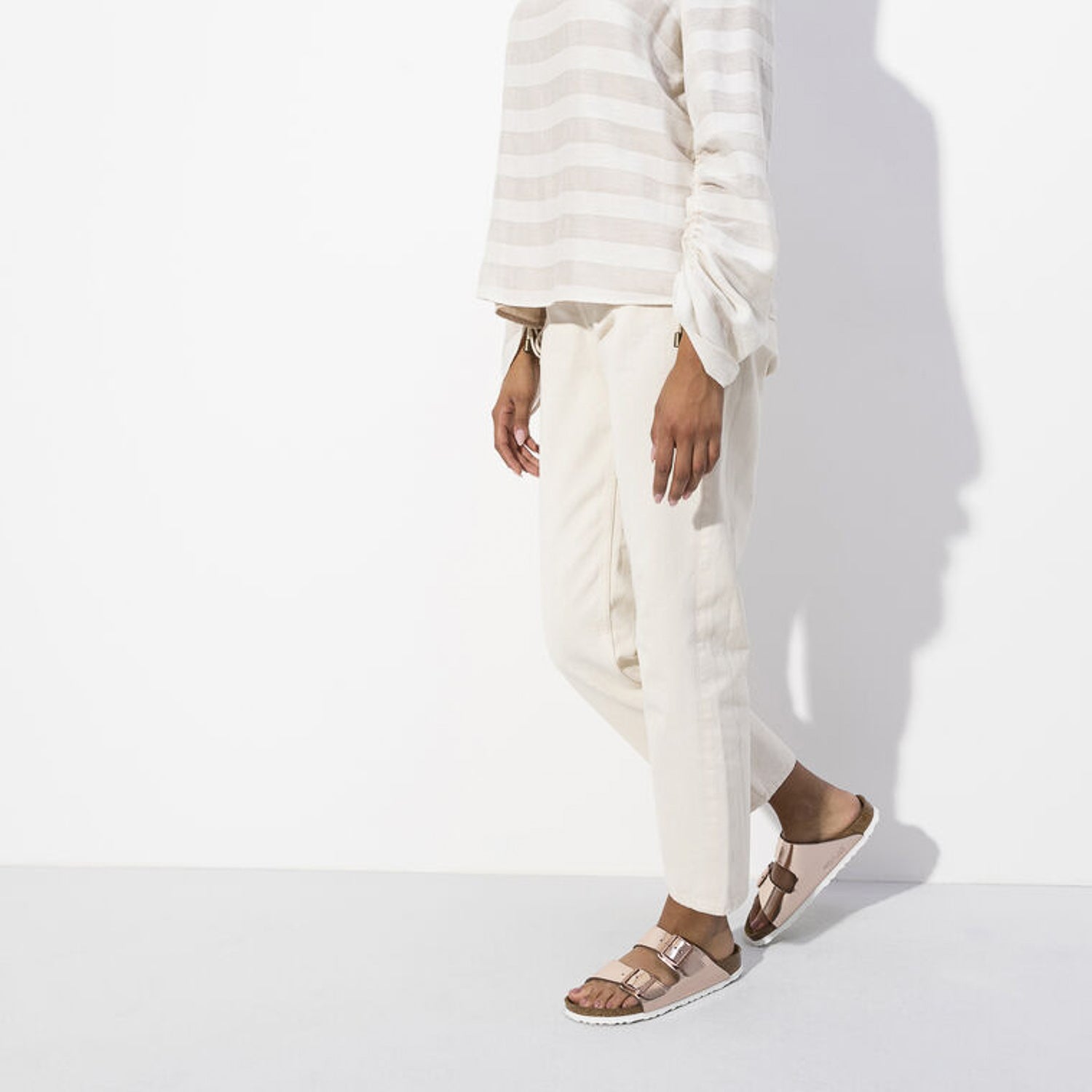 Birkenstock Arizona BS Metalic Copper, Sandales Femme, Birkenstock