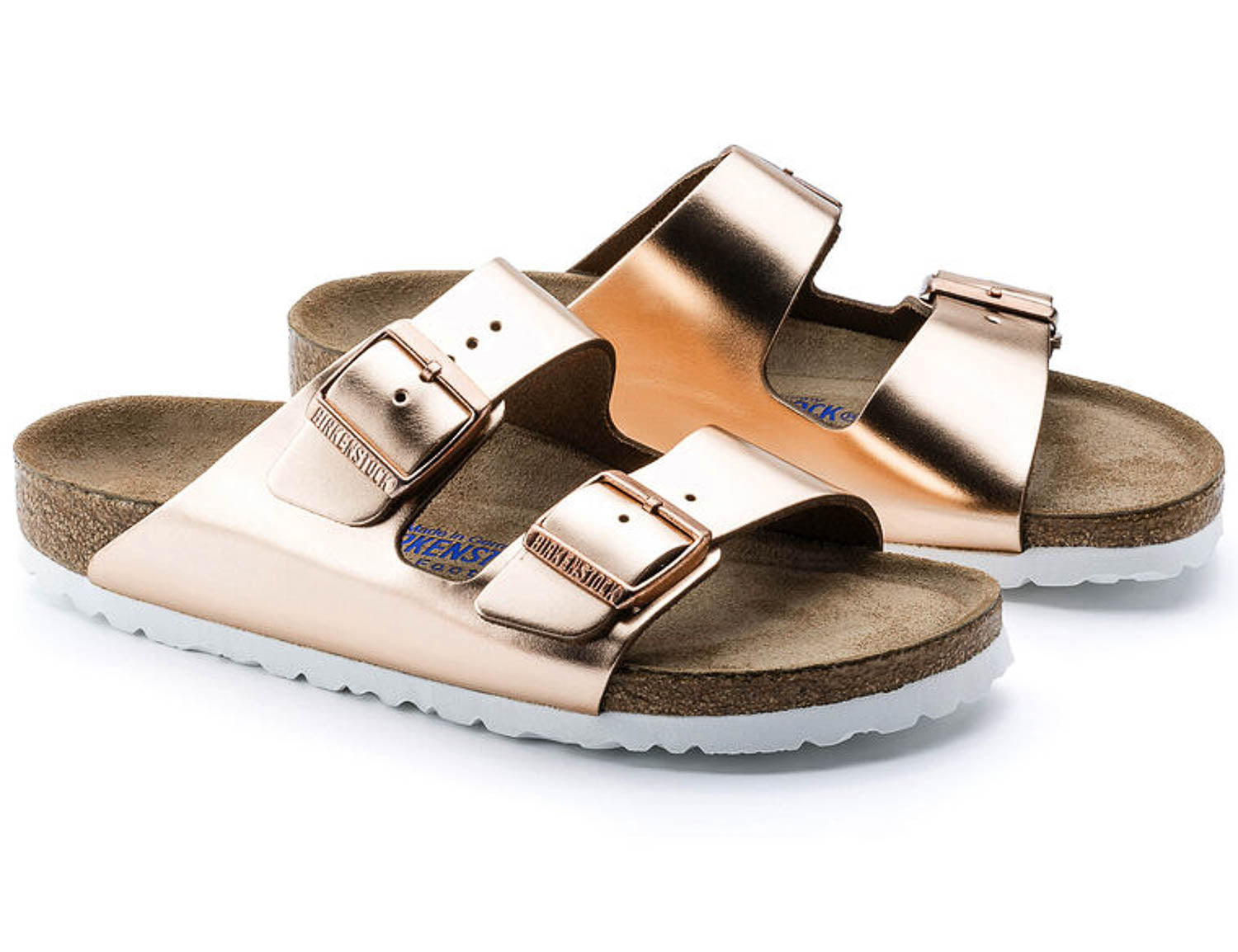 Birkenstock Arizona BS Metalic Copper, Sandales Femme, Birkenstock