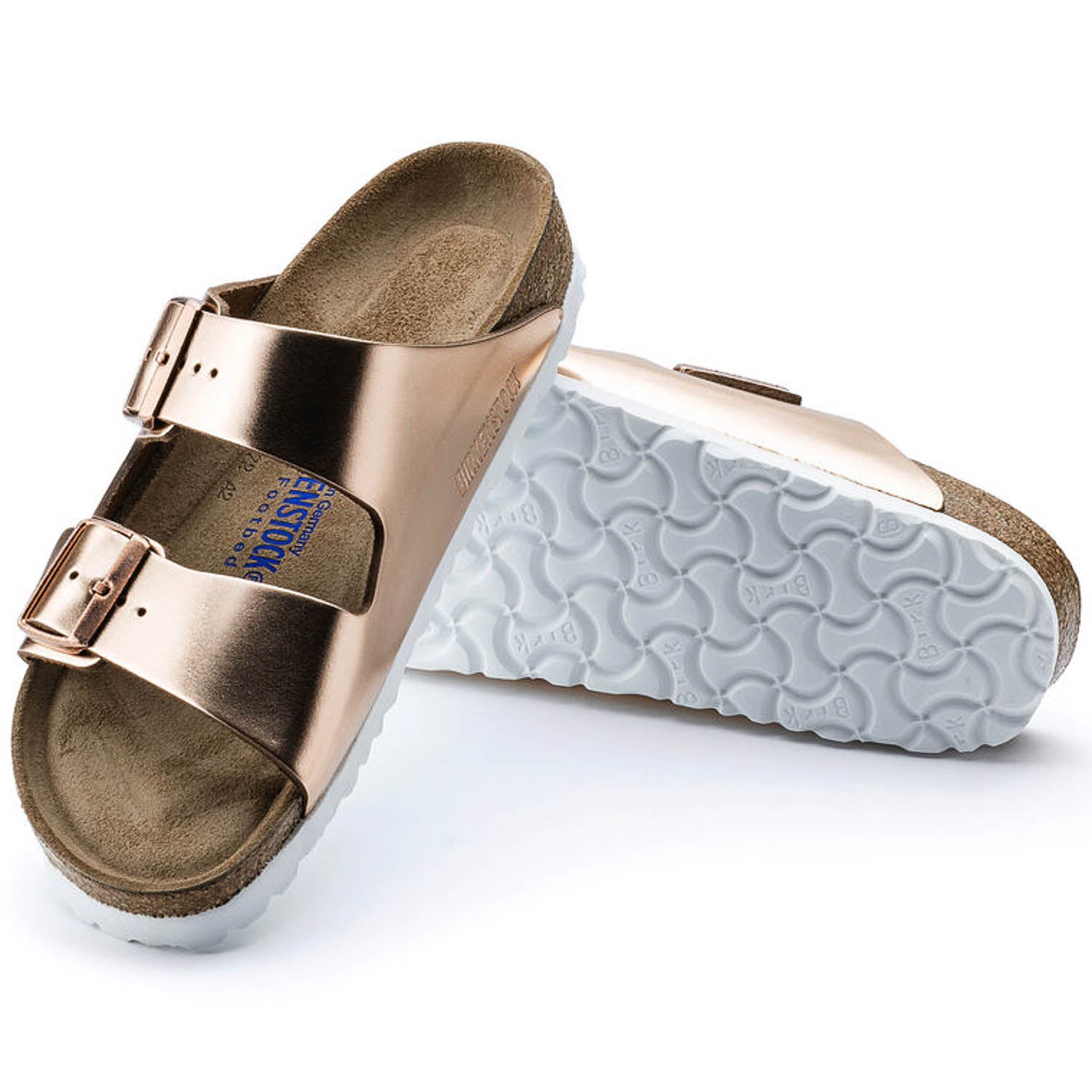 Birkenstock Arizona BS Metalic Copper, Sandales Femme, Birkenstock