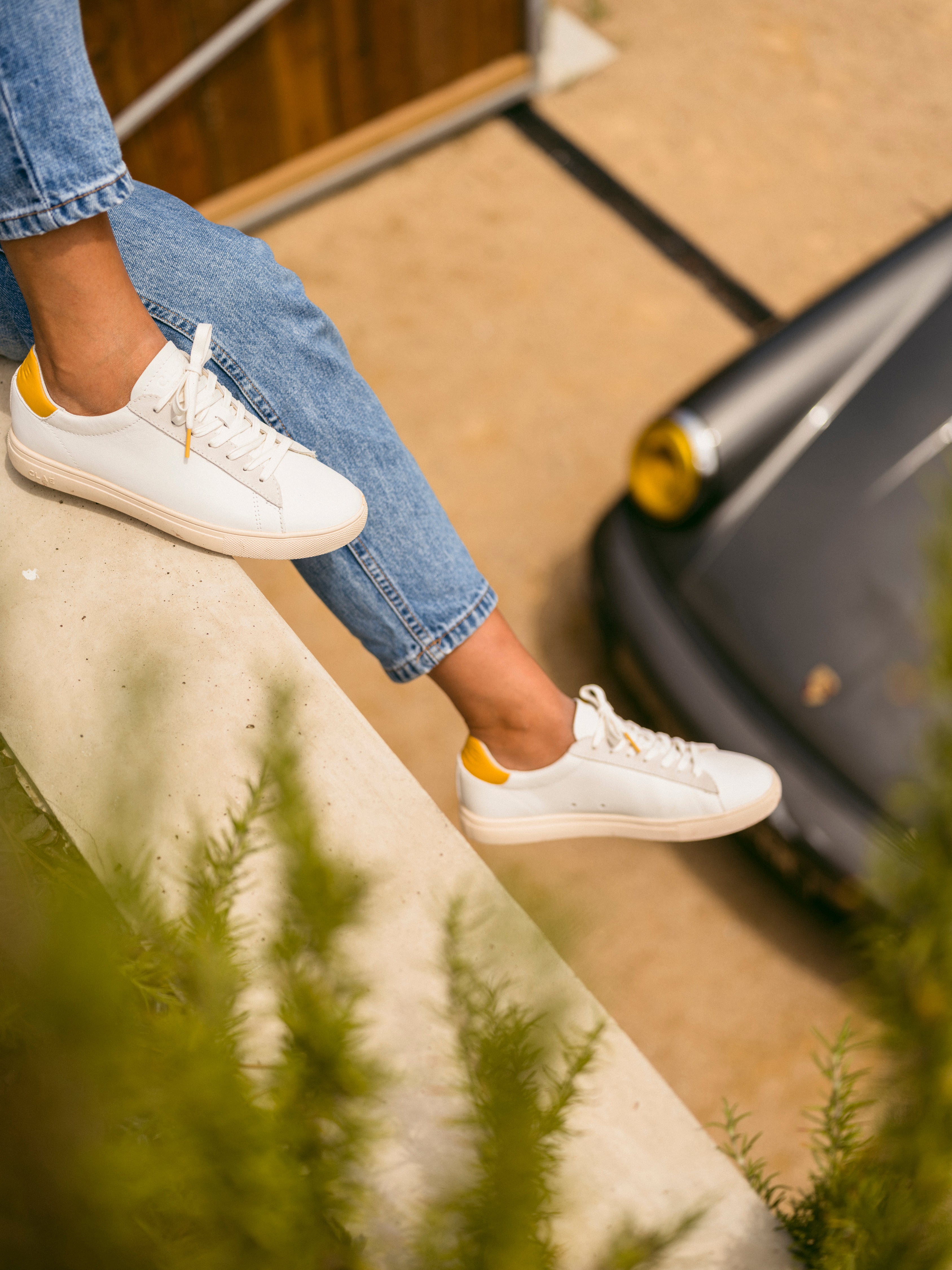 Clae Bradley "California" Mineral Yellow, Sneakers Femme, Clae