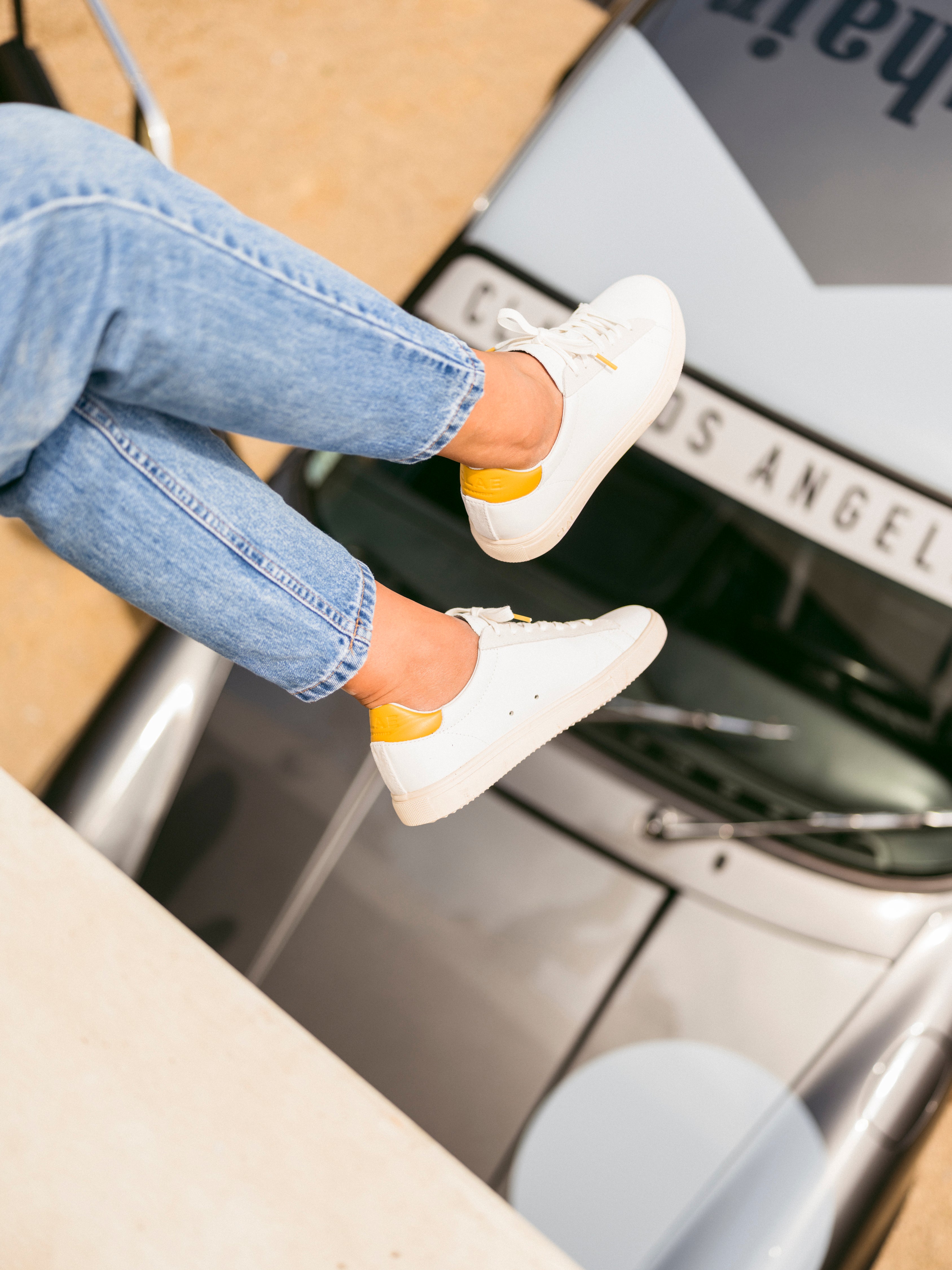 Clae Bradley "California" Mineral Yellow, Sneakers Femme, Clae