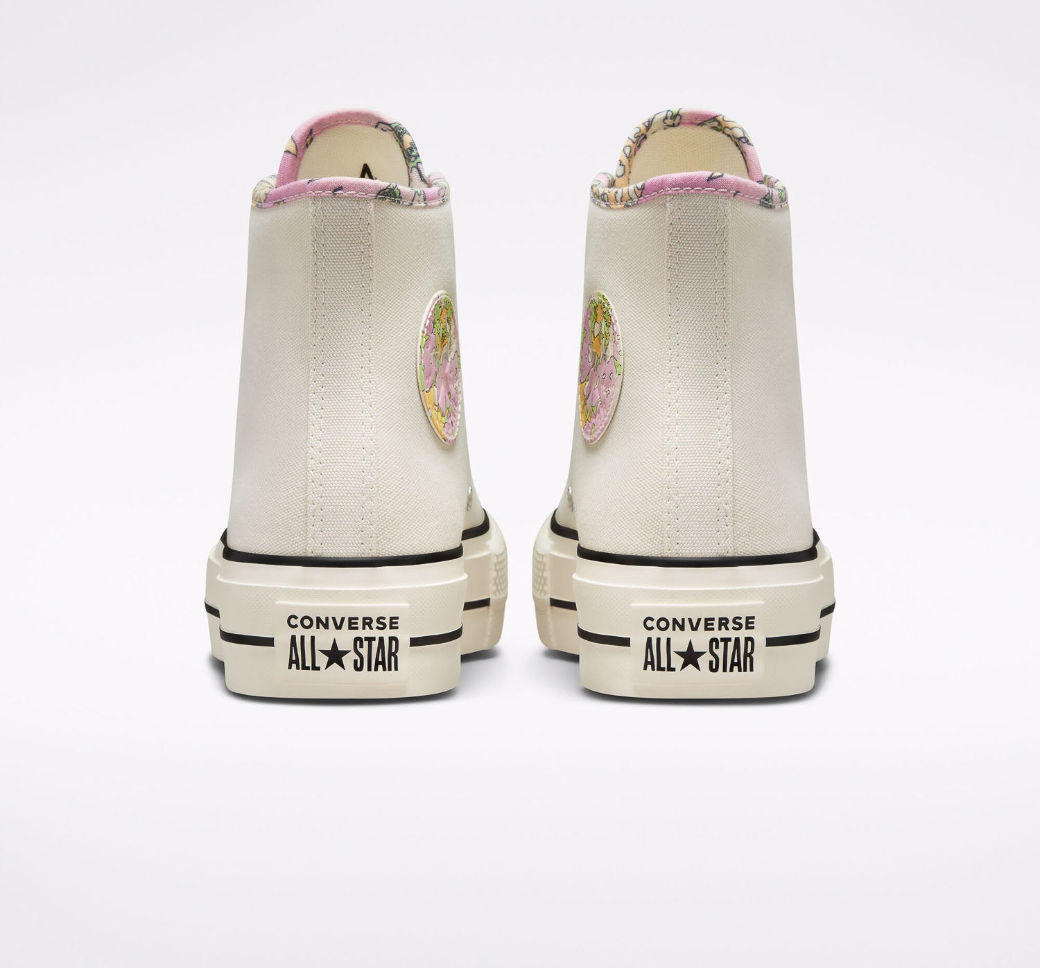 Converse Chuck Taylor Lift Hi Crafted Floral, Sneakers Femme, Converse