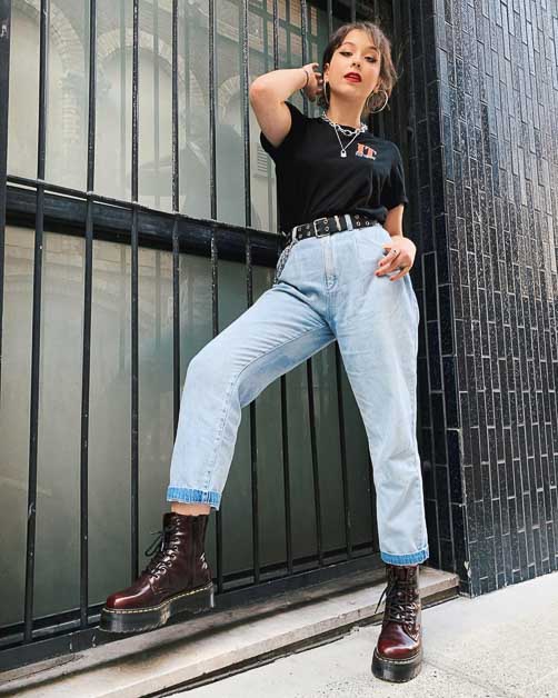 Dr. Martens Boot Platform Jadon, Chaussures femme, Dr. Martens