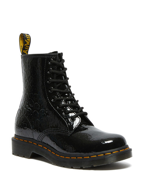 Dr. Martens Boots 1460 en cuire verni gaufré, Chaussures femme, Dr. Martens