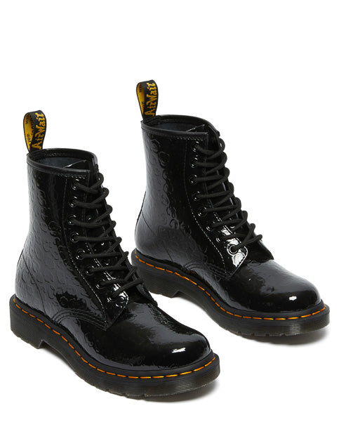 Dr. Martens Boots 1460 en cuire verni gaufré, Chaussures femme, Dr. Martens