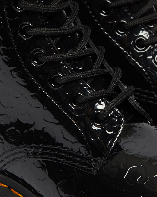 Dr. Martens Boots 1460 en cuire verni gaufré, Chaussures femme, Dr. Martens