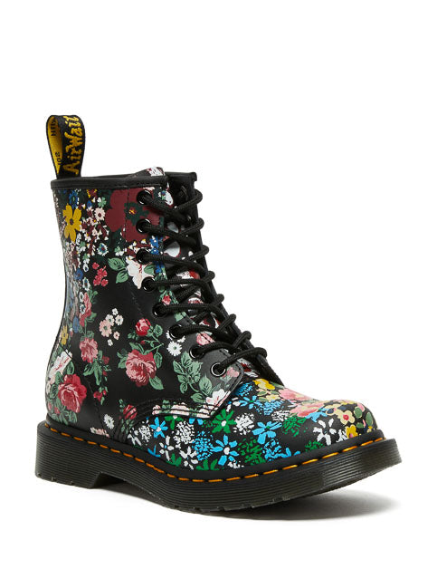 Dr. Martens Boots 1460 Pascal Floral Backhand, Chaussures femme, Dr. Martens