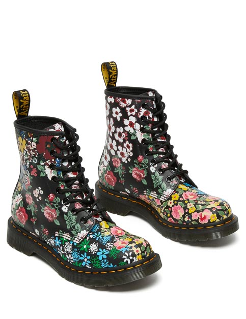Dr. Martens Boots 1460 Pascal Floral Backhand, Chaussures femme, Dr. Martens
