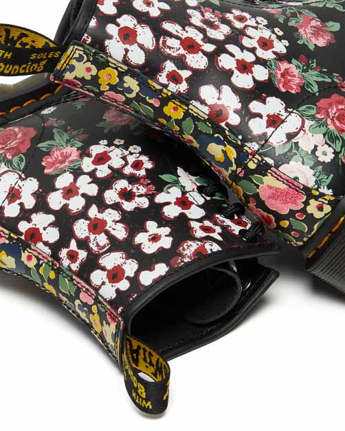 Dr. Martens Boots 1460 Pascal Floral Backhand, Chaussures femme, Dr. Martens