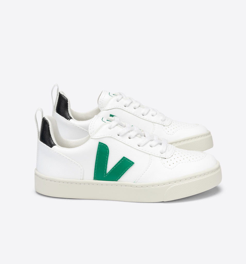 Veja V-10 Lace CWL White Emeraude Cadet, Sneakers Cadet, Veja