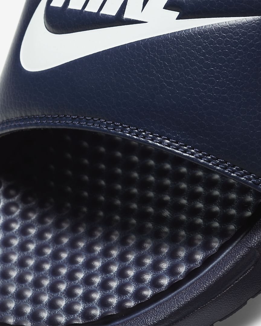 Nike Claquettes Benassi bleu, Claquettes, Nike