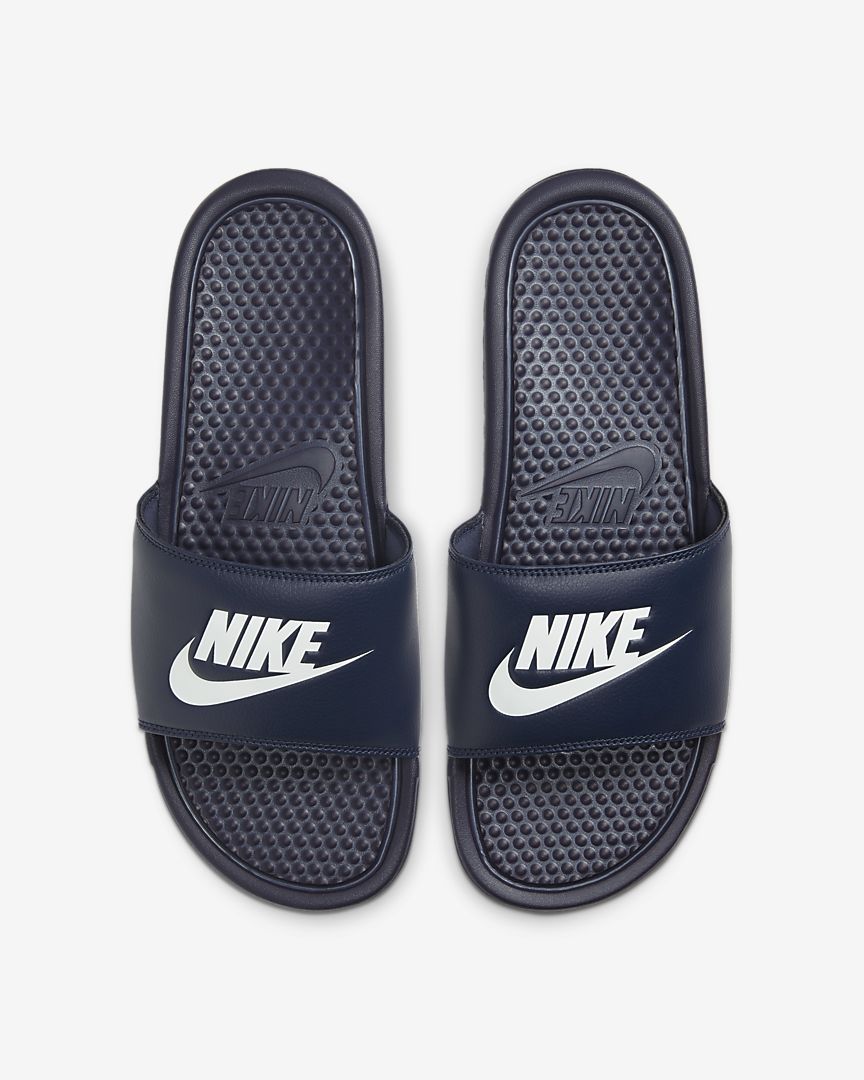 Nike Claquettes Benassi bleu, Claquettes, Nike