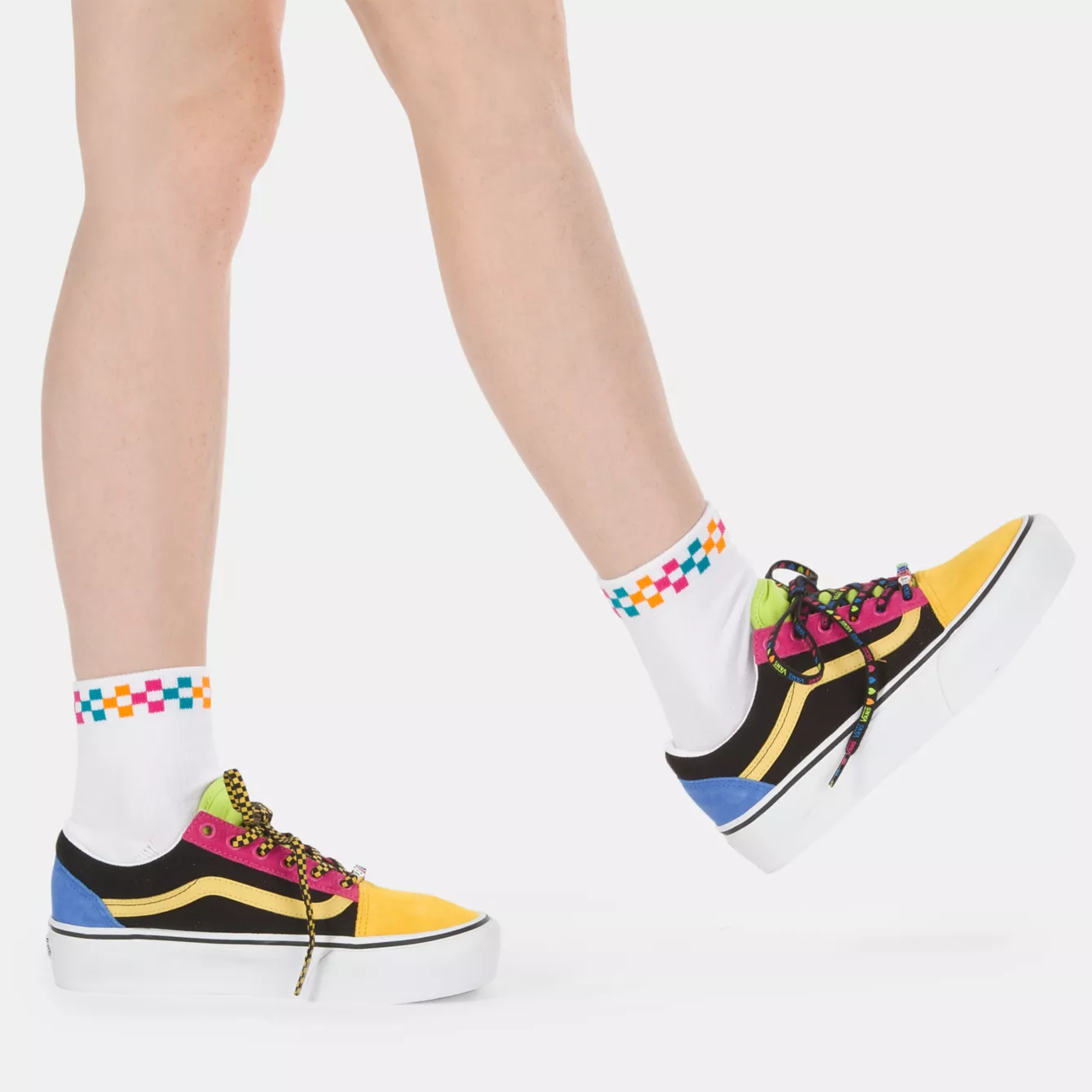 Chaussettes Vans Peek-a-Check Crew, Chaussettes, Vans