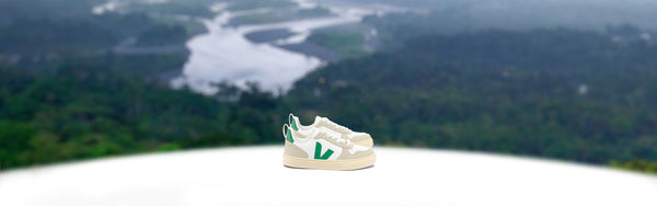 veja sneakers with amazonie forest in background