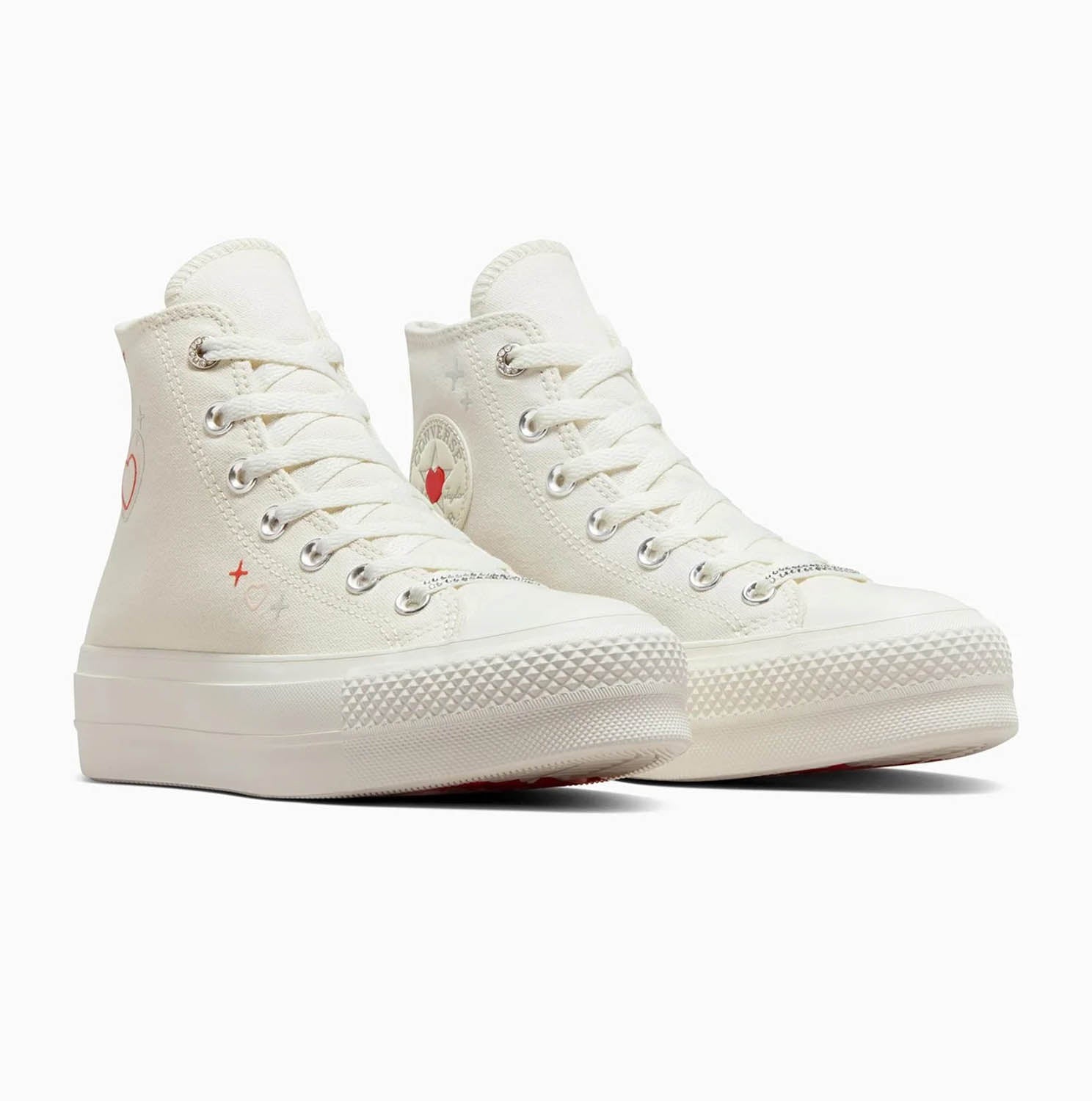 Converse Chuck Taylor All Star Lift Platform Y2K Heart