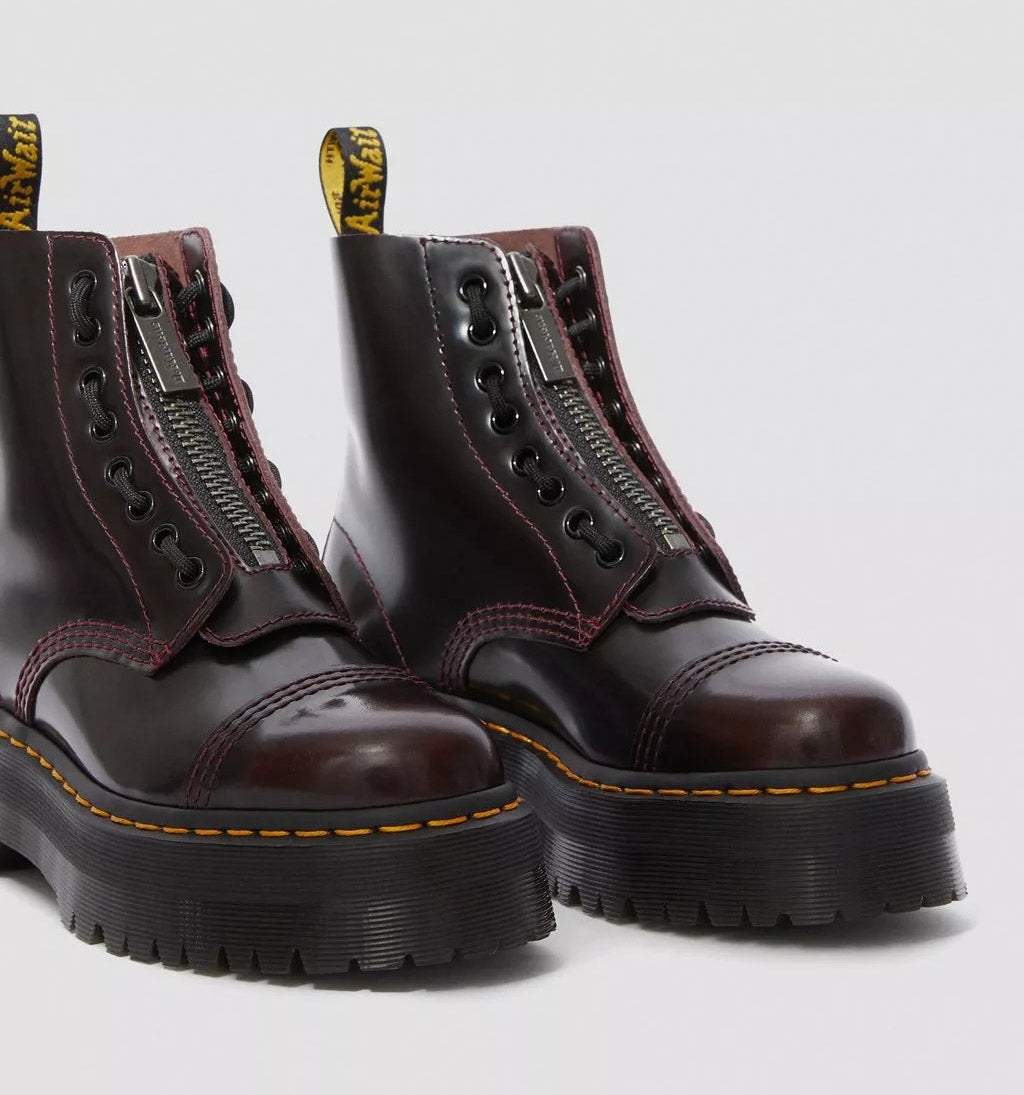 Dr. Martens Boot Platform Sinclair CHERRY RED ARCADIA